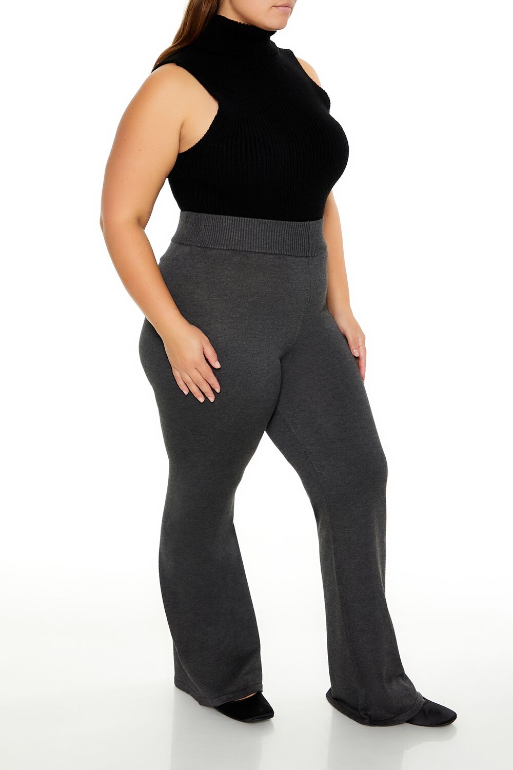 Plus Size Sweater-Knit Flare Pants | Forever 21 sale