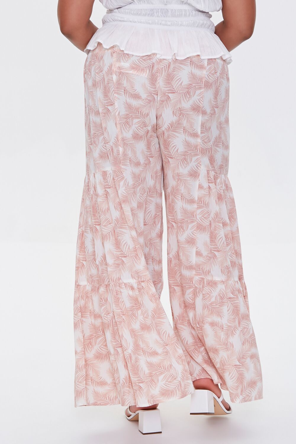 Plus Size Leaf Print Wide-Leg Pants | Forever 21 discount