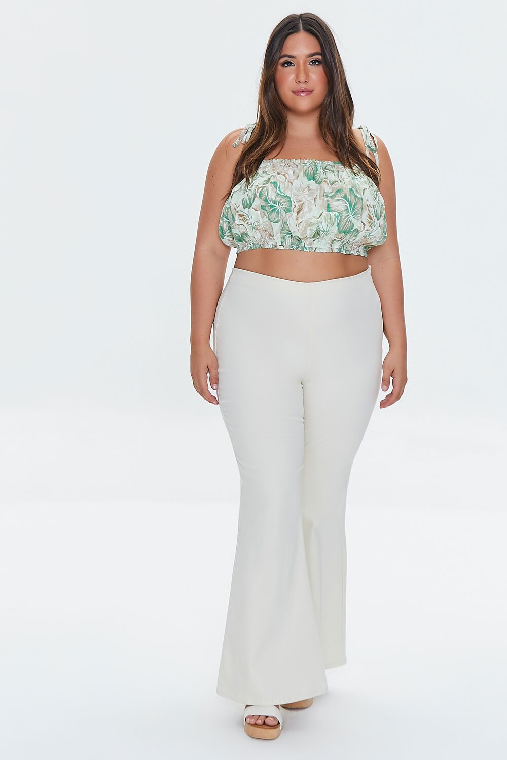 Plus Size High-Rise Flare Pants | Forever 21 outlet