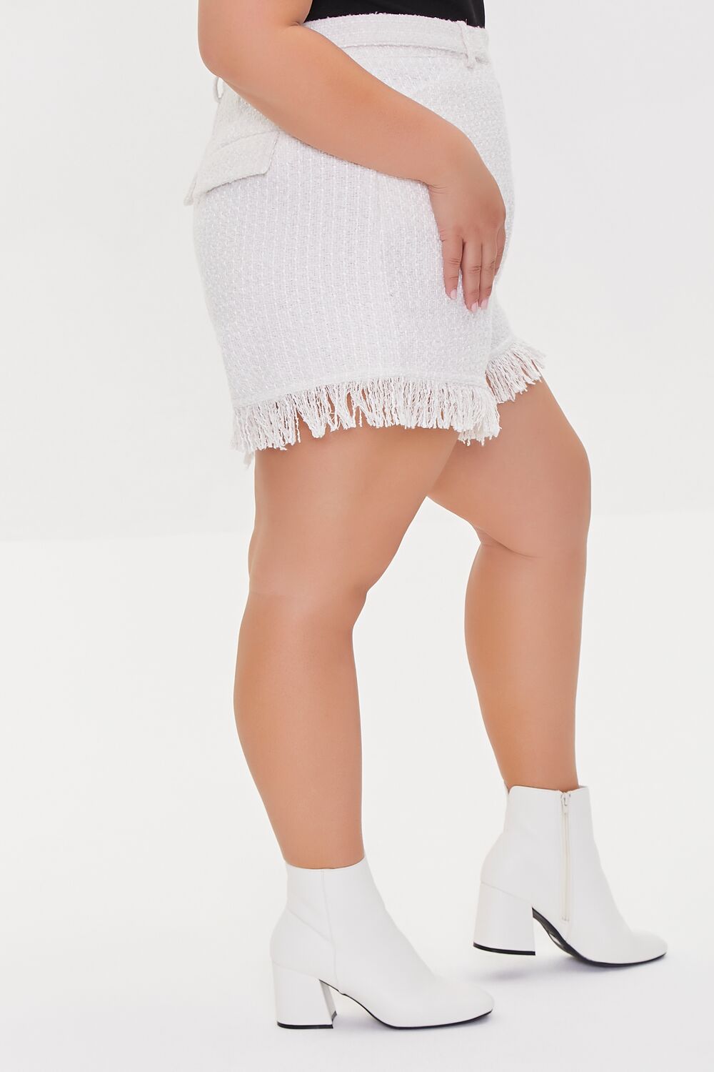 Plus Size Tweed Fringe Shorts | Forever 21 outlet
