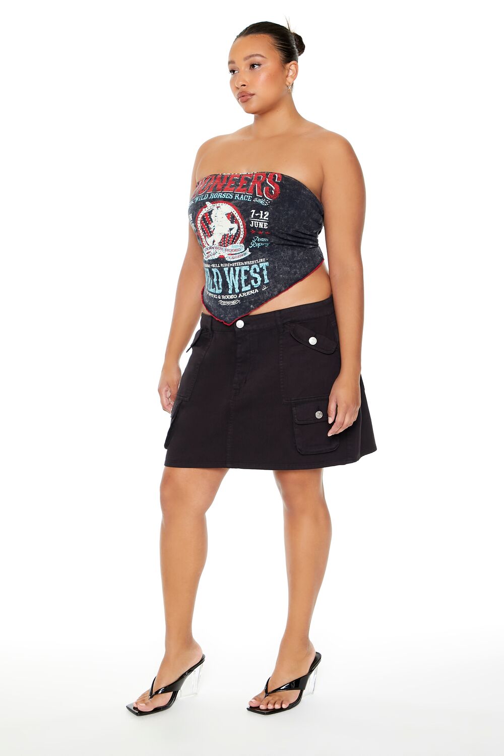 Plus Size Twill Cargo Mini Skirt | Forever 21 near me