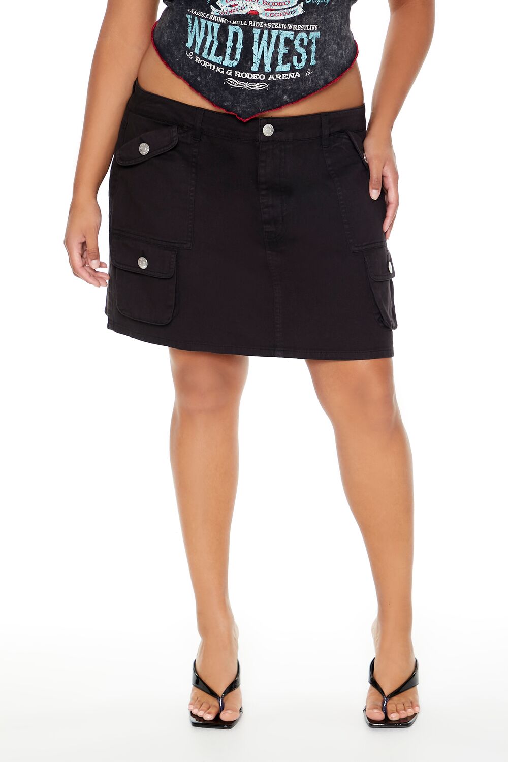 Plus Size Twill Cargo Mini Skirt | Forever 21 near me