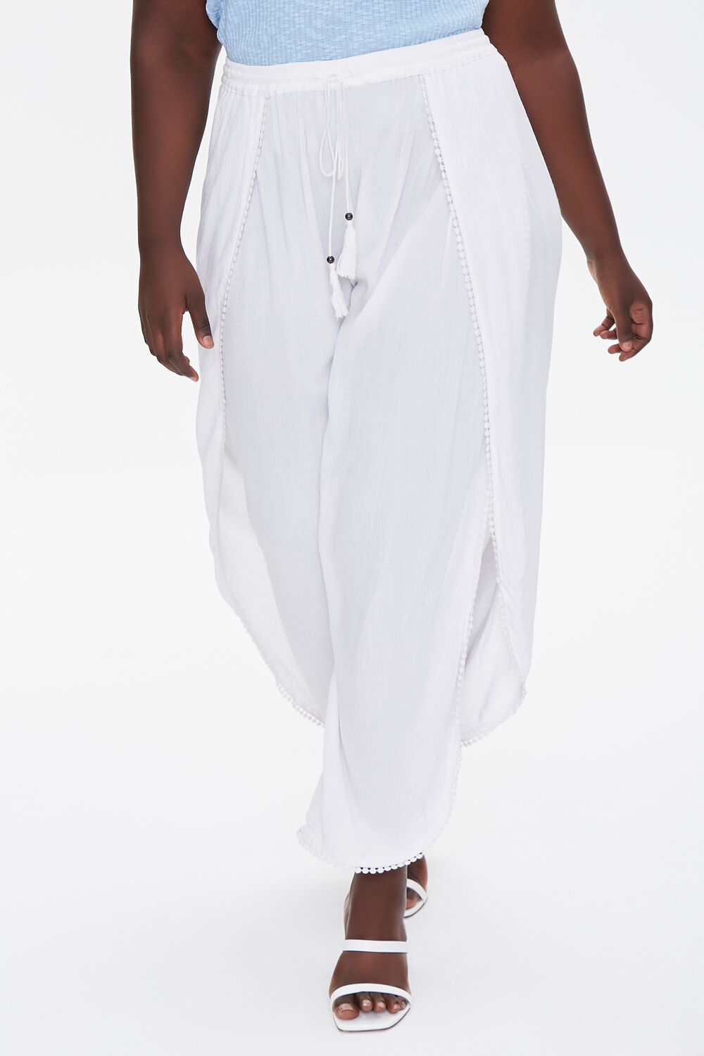 Plus Size Crochet-Trim Tassel Pants | Forever 21 sale