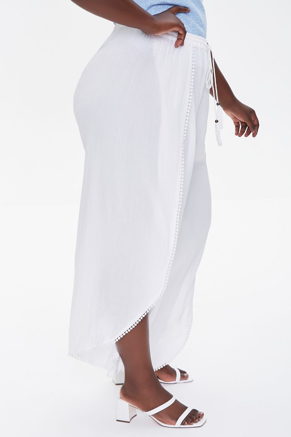 Plus Size Crochet-Trim Tassel Pants | Forever 21 sale