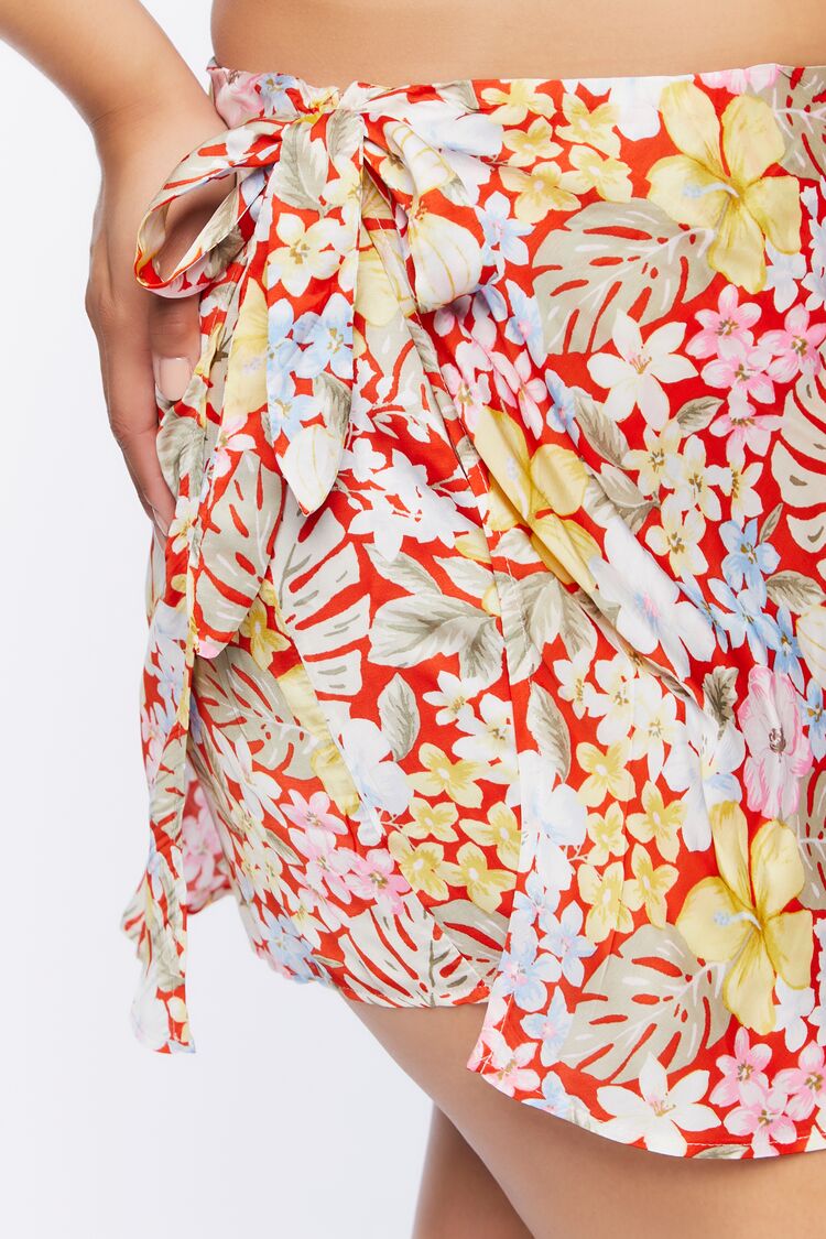Plus Size Tropical Floral Print Mini Skirt | Forever 21 on sale