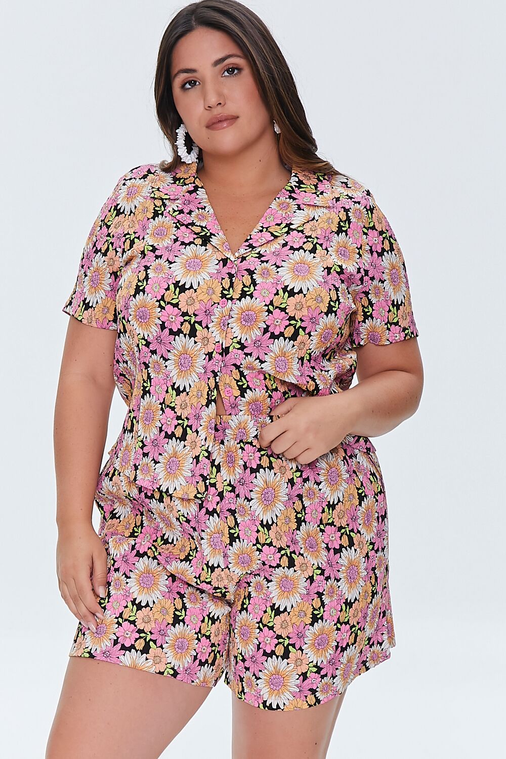 Plus Size Floral Print Shorts | Forever 21 discount