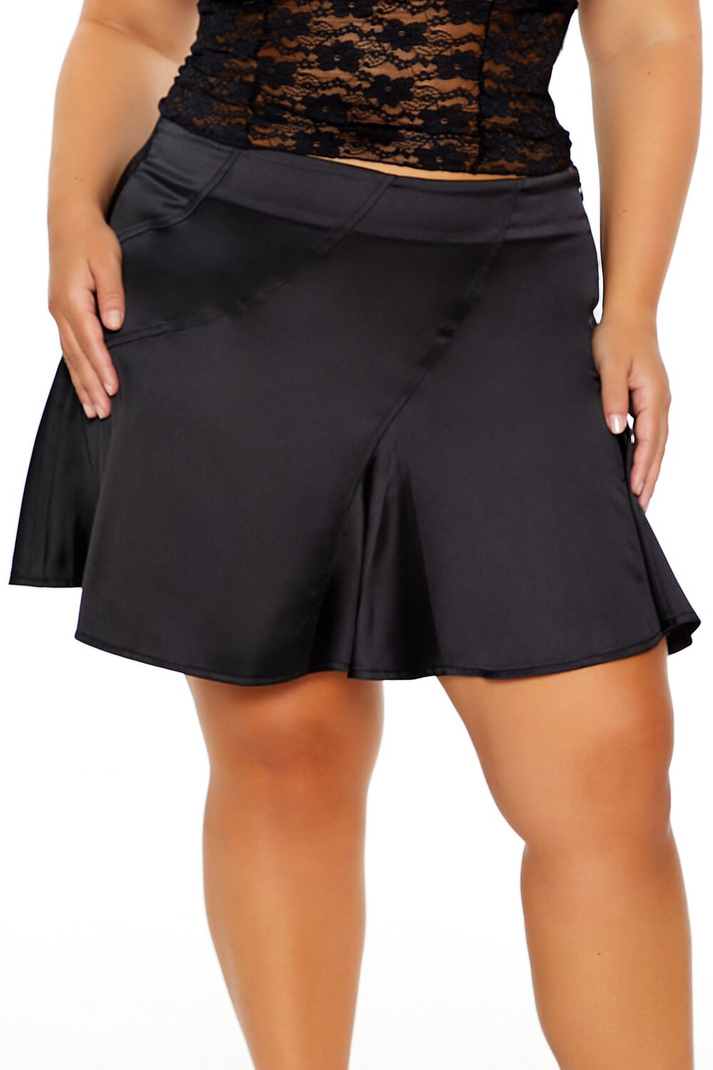 Plus Size Satin Mini Skirt | Forever 21 online