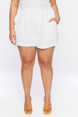Plus Size Paperbag High-Rise Shorts | Forever 21 on sale