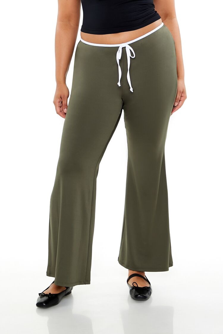 Plus Size Tie-Waist Flare Leggings | Forever 21 outlet
