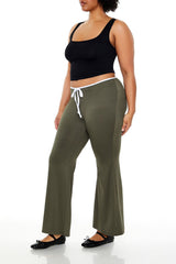 Plus Size Tie-Waist Flare Leggings | Forever 21 outlet