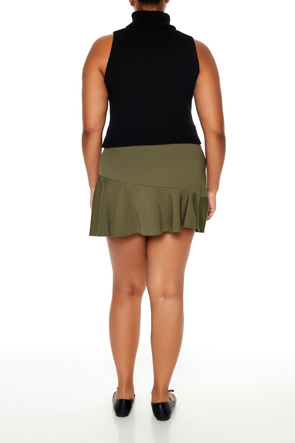 Plus Size Ponte Pleated Mini Skort | Forever 21 US