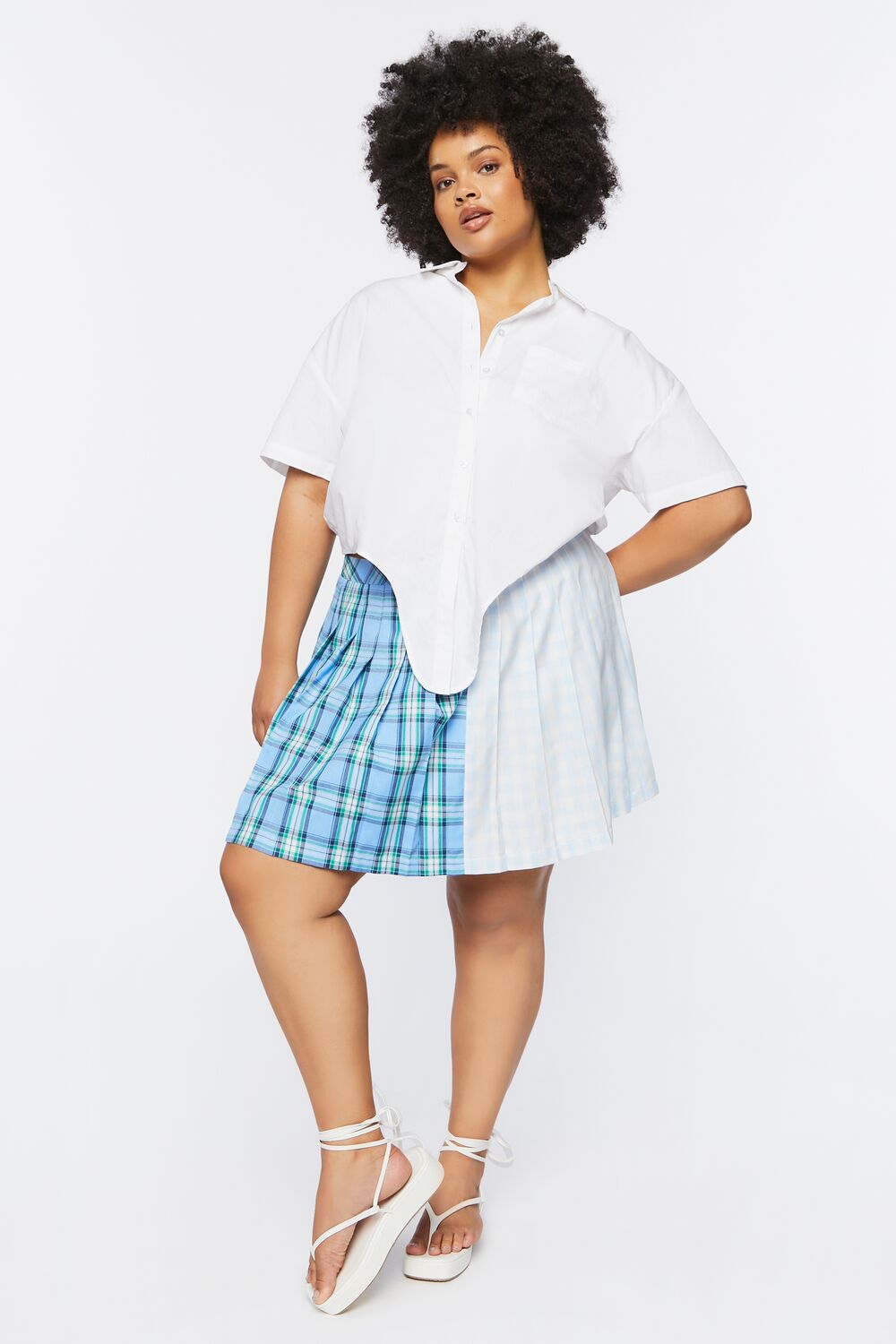 Plus Size Reworked Plaid Mini Skirt | Forever 21 outlet