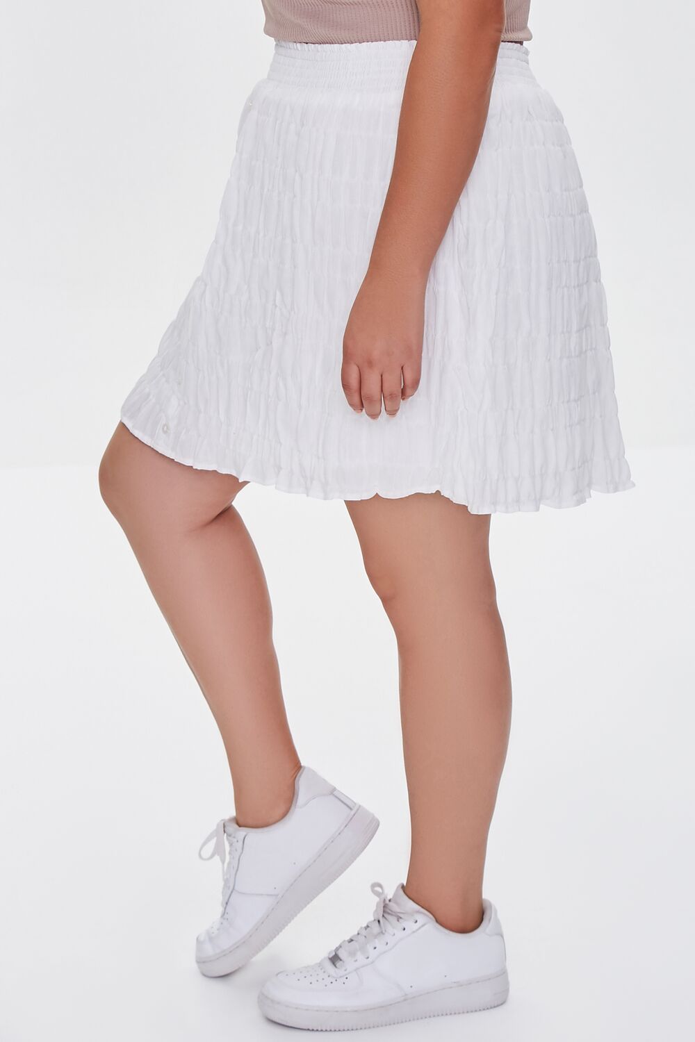 Plus Size Tiered Buttoned Mini Skirt | Forever 21 online