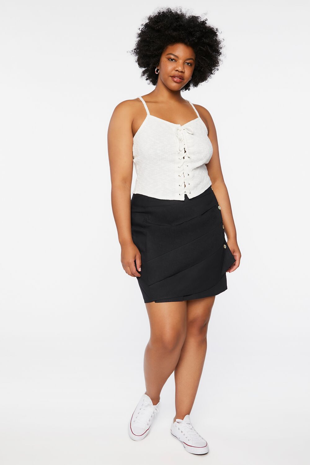 Plus Size Linen-Blend Mini Skirt | Forever 21 discount