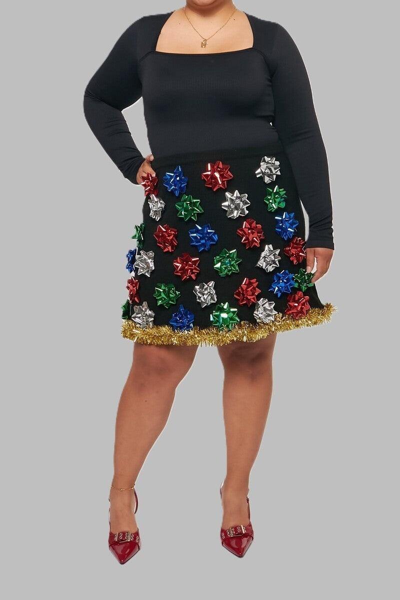 Plus Size Gift Bow Mini Skirt | Forever 21 online