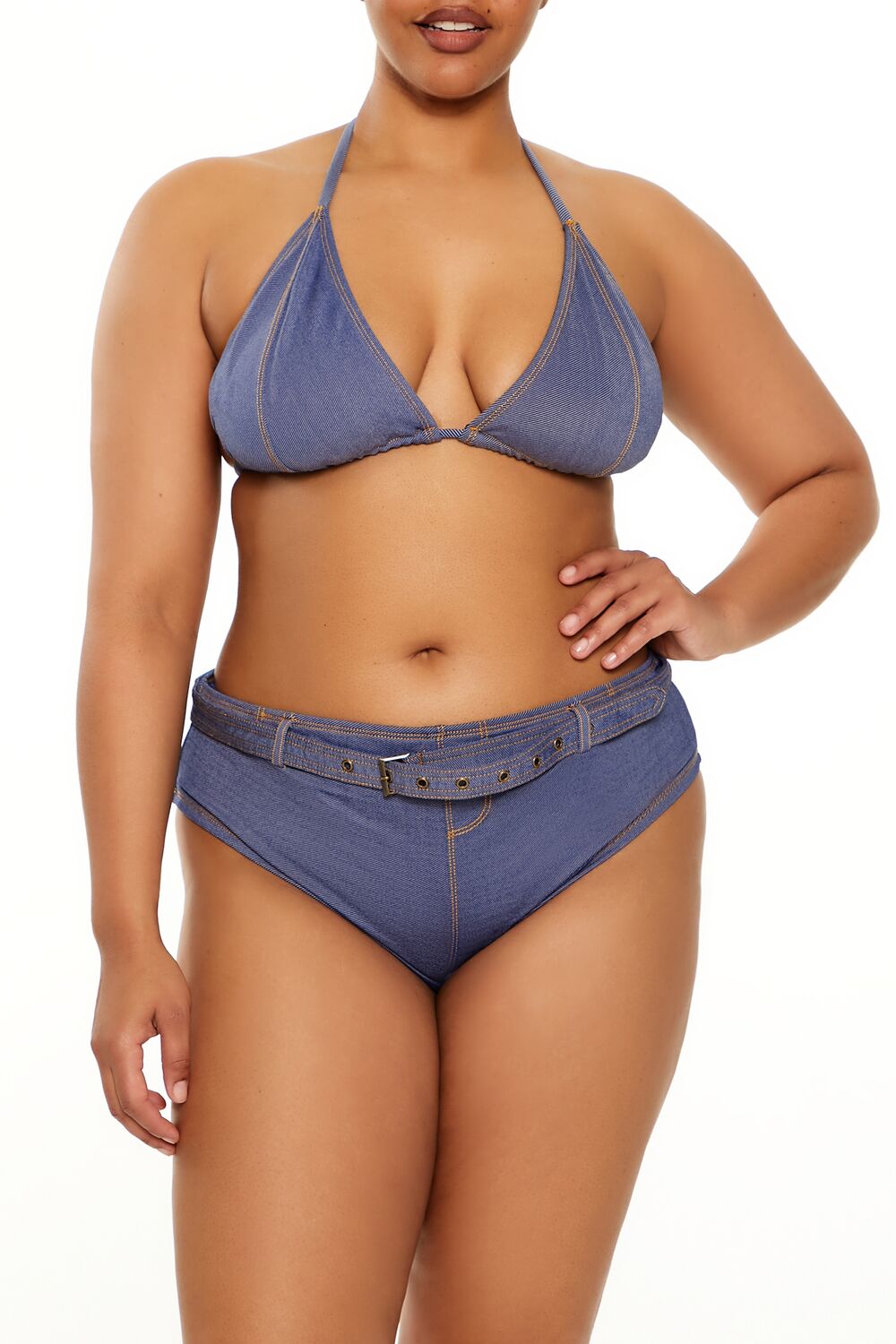 Plus Size Denim Bikini Top | Forever 21 discount