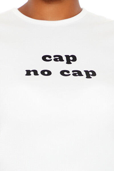 Plus Size Cap No Cap Baby Tee | Forever 21 US