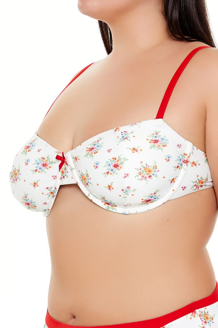 Plus Size Floral Underwire Bikini Top | Forever 21 US