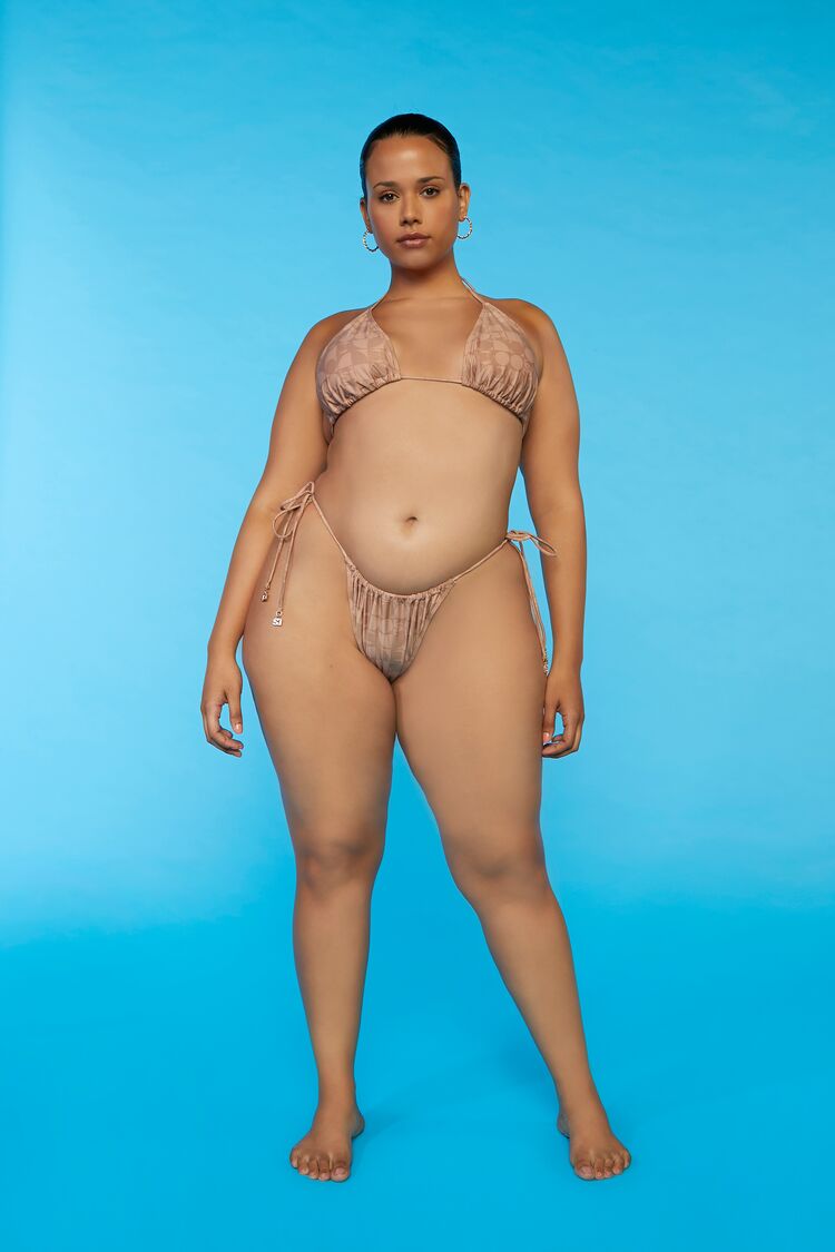 Plus Size Sports Illustrated Geo Print Bikini Bottoms | Forever 21 outlet