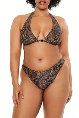 Plus Size Zebra Halter Bikini Top | Forever 21 online
