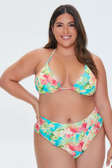 Plus Size Tropical Print Bikini Bottoms | Forever 21 on sale