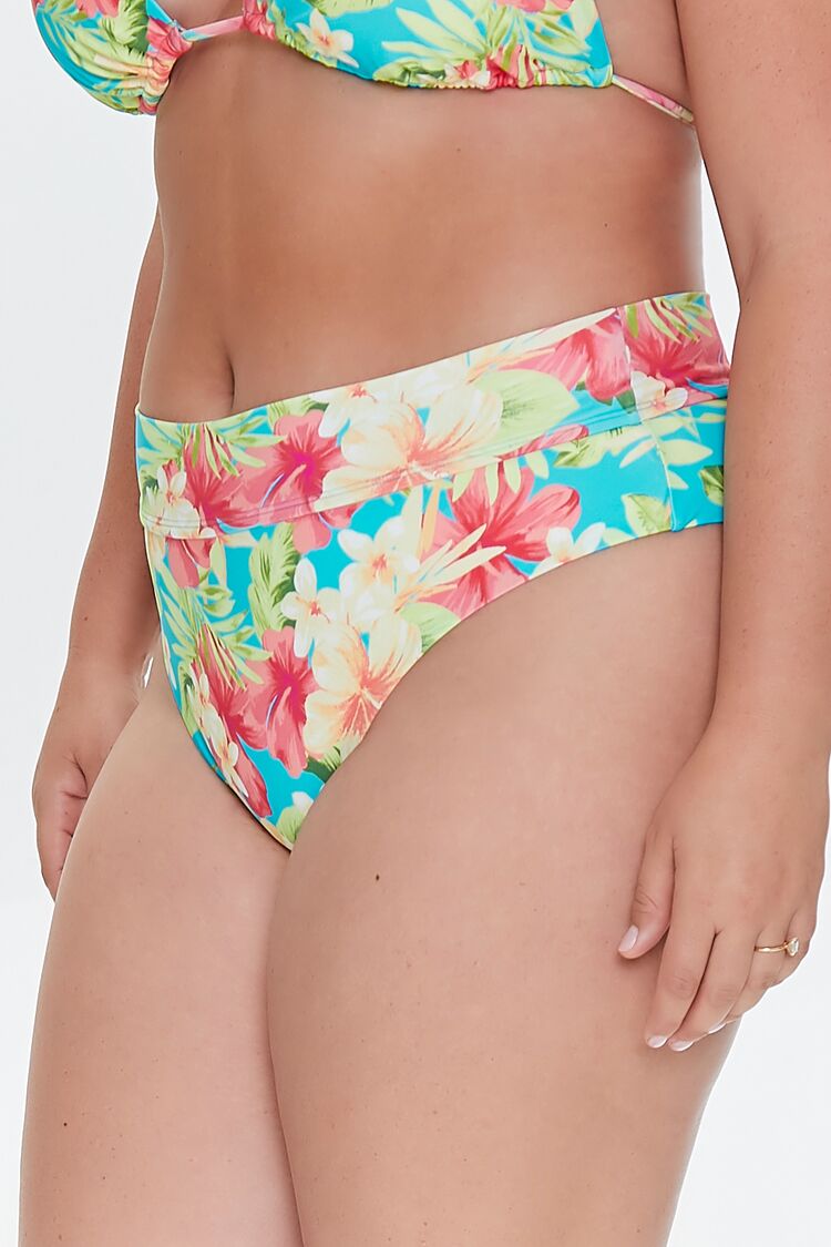 Plus Size Tropical Print Bikini Bottoms | Forever 21 on sale