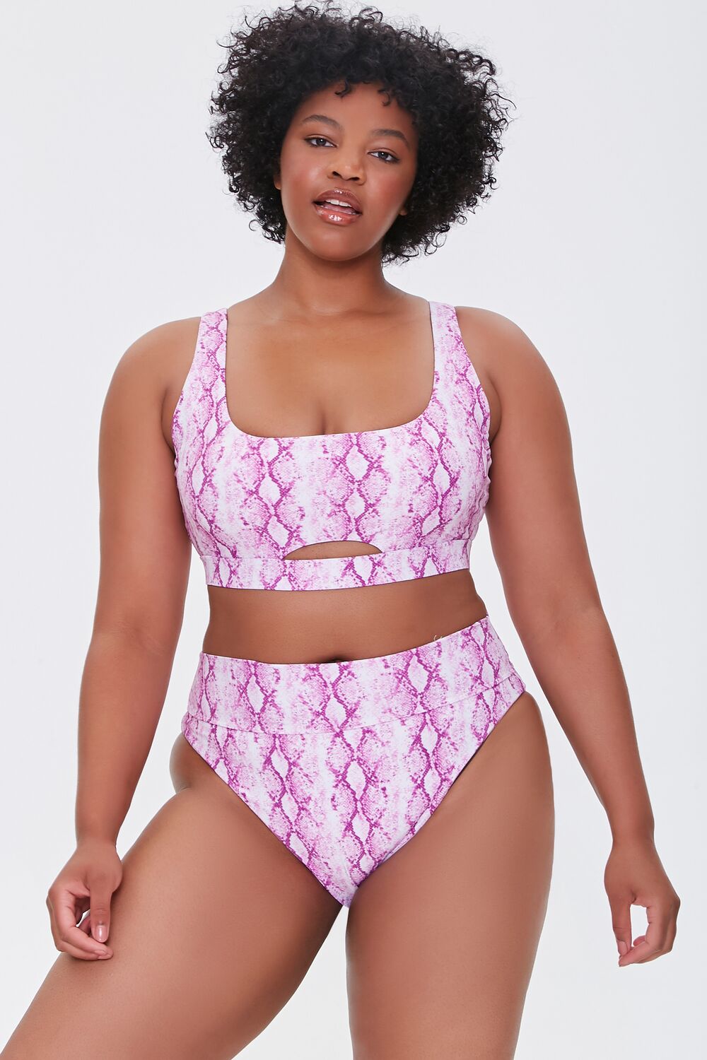 Plus Size Snake Print Bikini Bottoms | Forever 21 US