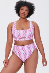 Plus Size Snake Print Bikini Bottoms | Forever 21 US