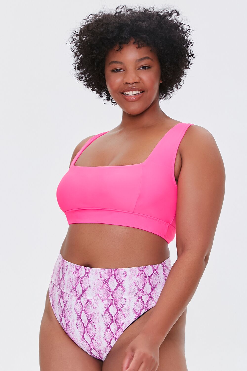 Plus Size Snake Print Bikini Bottoms | Forever 21 US