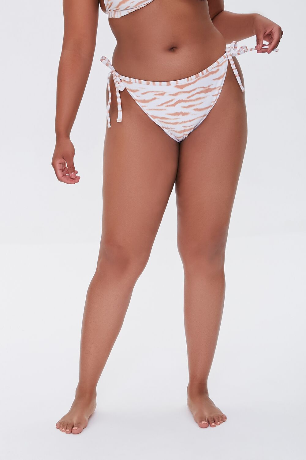 Plus Size Tiger Print String Bikini Bottoms | Forever 21 online