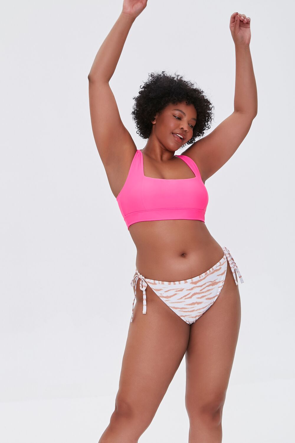 Plus Size Tiger Print String Bikini Bottoms | Forever 21 online