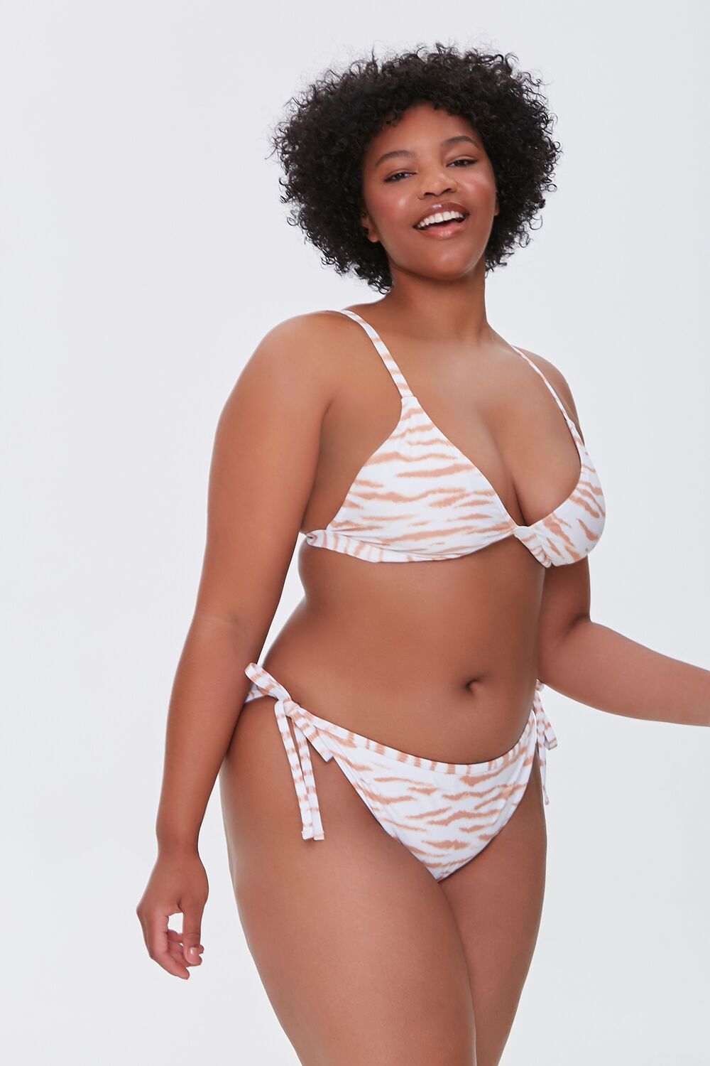 Plus Size Tiger Print String Bikini Bottoms | Forever 21 online