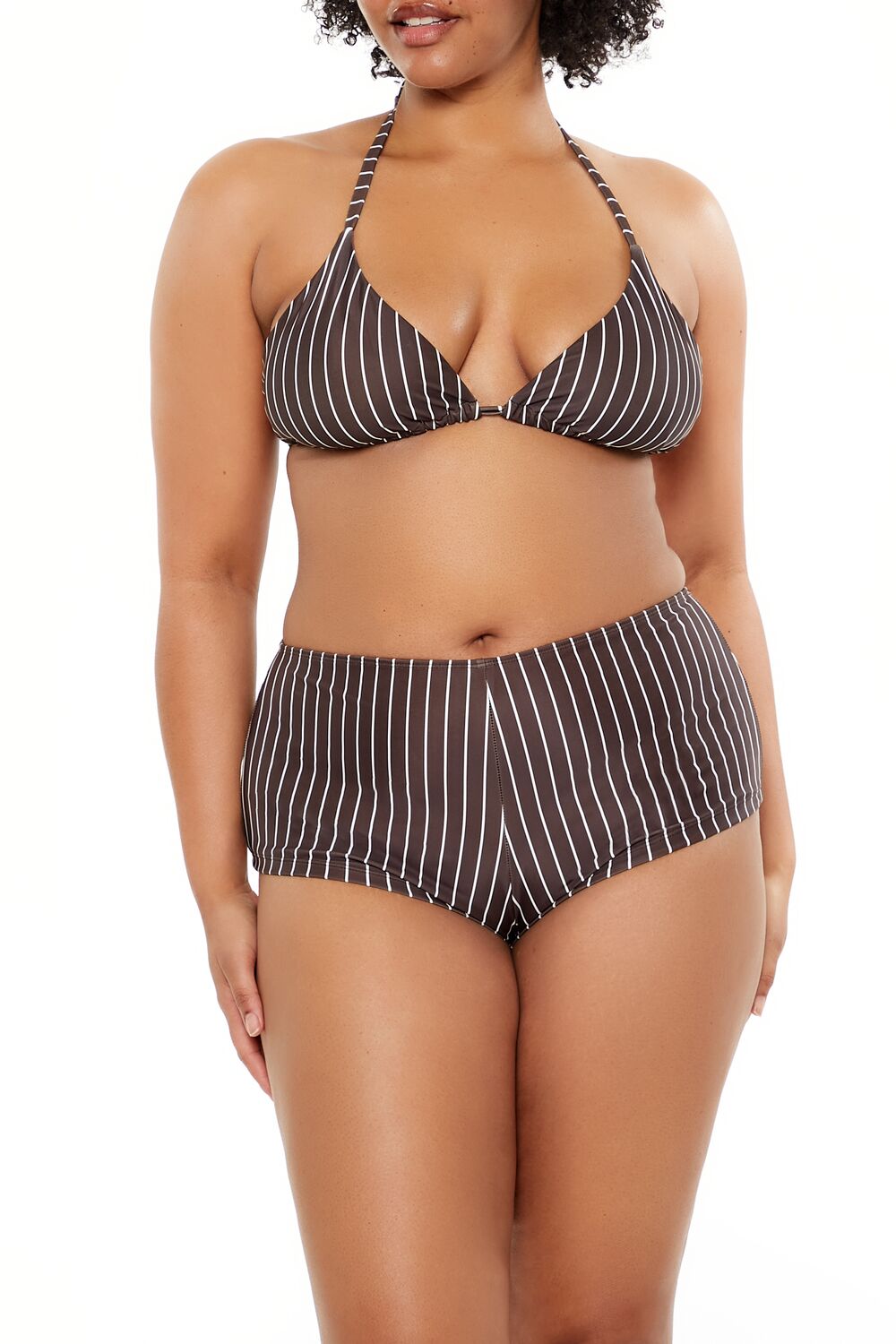 Plus Size Pinstriped Bikini Bottoms | Forever 21 near me