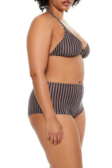 Plus Size Pinstriped Bikini Bottoms | Forever 21 near me