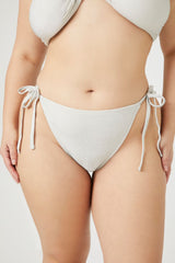 Plus Size Glitter Knit String Bikini Bottoms | Forever 21 sale