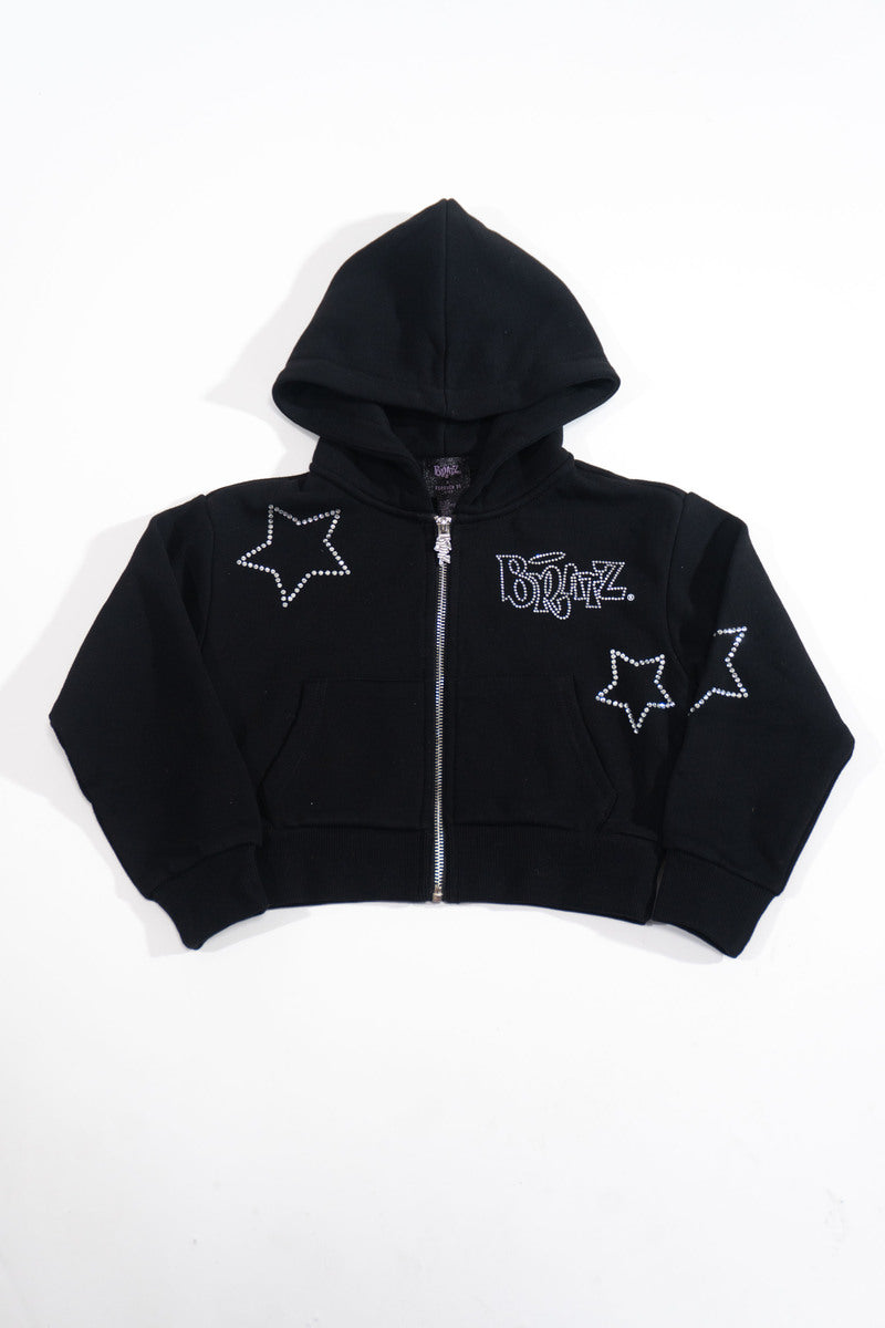 Kids Bratz Rhinestone Star Hoodie | Forever 21 US