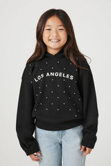 Girls Rhinestone Los Angeles Hoodie (Kids) | Forever 21 discount