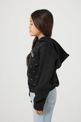 Girls Rhinestone Los Angeles Hoodie (Kids) | Forever 21 discount