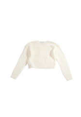 Girls Cropped Heart Knit Sweater | Forever 21 US