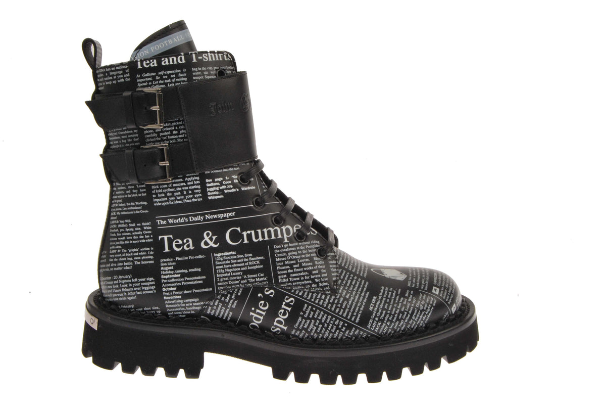 Newsprint Boot with Ankle Monk Straps | Forever 21 on sale