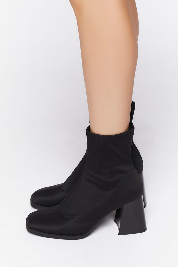 Flare Heel Sock Booties | Forever 21 outlet