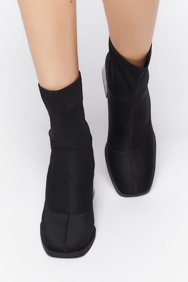 Flare Heel Sock Booties | Forever 21 outlet