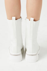 Rhinestone-Trim Combat Boots | Forever 21 online
