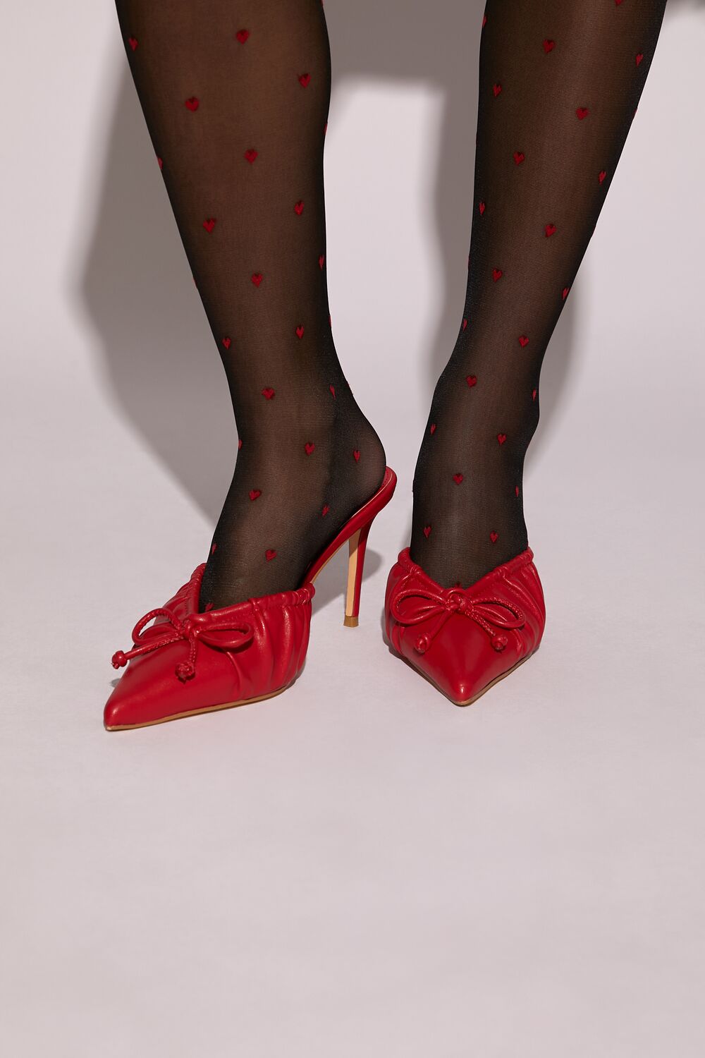 Ruched Bow Pointed-Toe Heels | Forever 21 discount