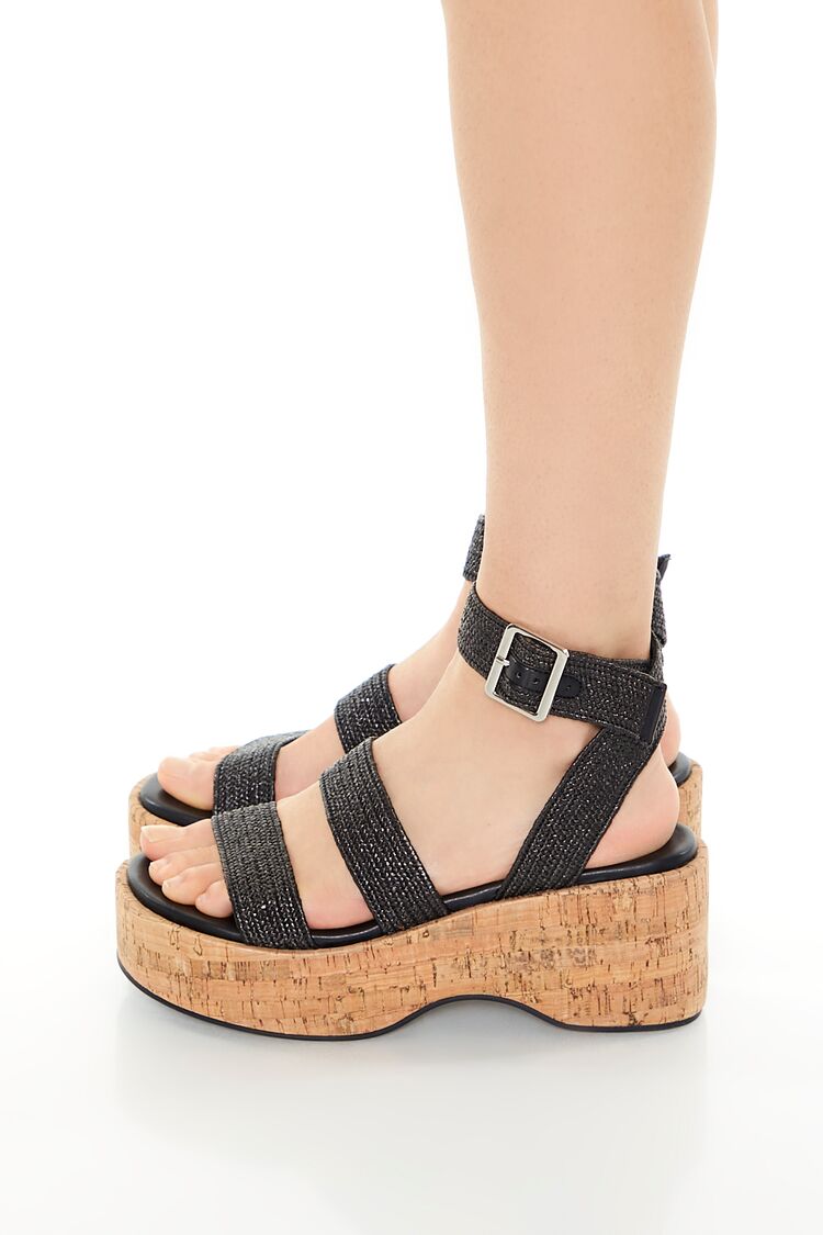 Strappy Cork Platform Wedges | Forever 21 on sale