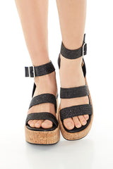 Strappy Cork Platform Wedges | Forever 21 on sale