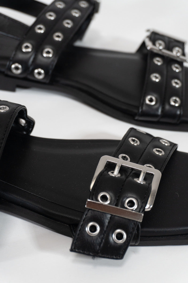 Grommet Strap Leather Sandals | Forever 21 on sale