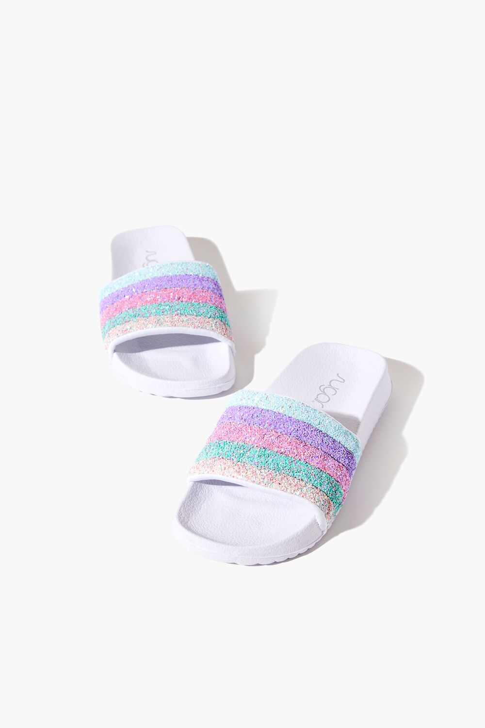 Girls Striped Sequin Slides (Kids) | Forever 21 outlet