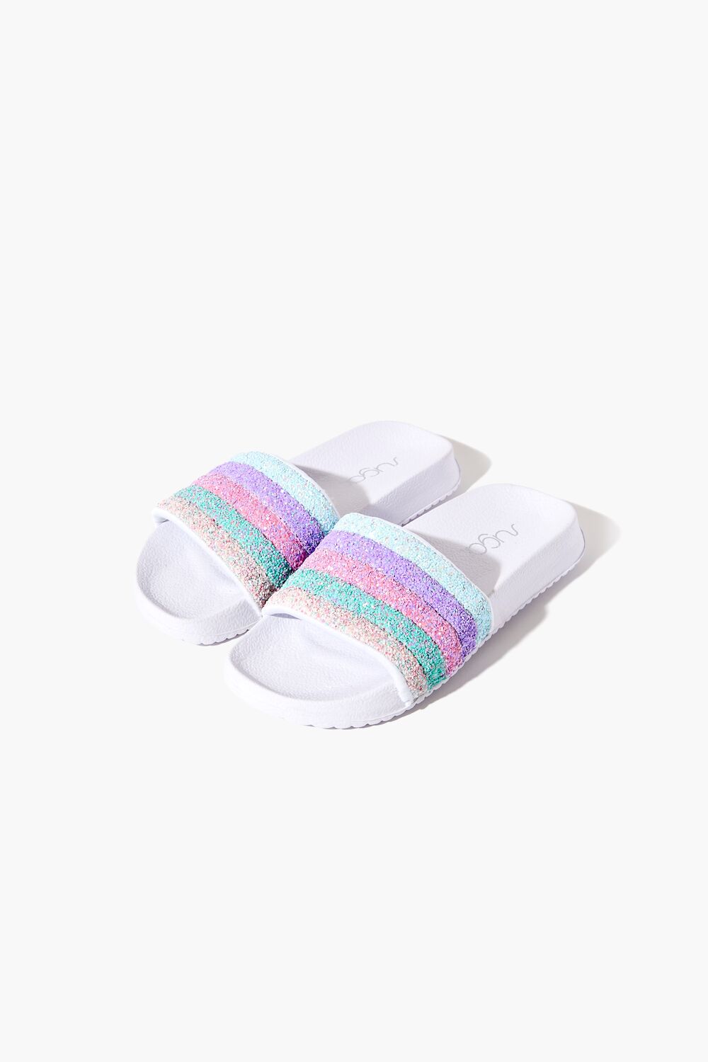 Girls Striped Sequin Slides (Kids) | Forever 21 outlet