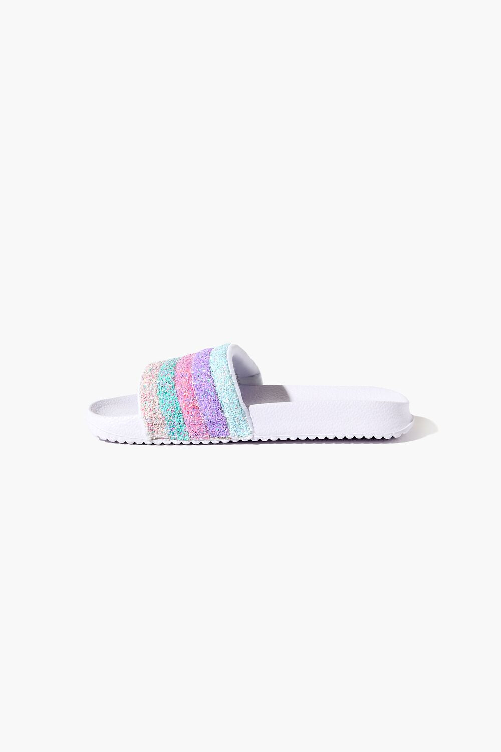 Girls Striped Sequin Slides (Kids) | Forever 21 outlet